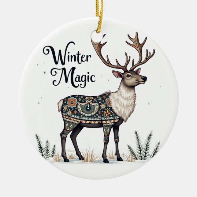 Winter Magic Reindeer Ornament (Framsidan)