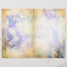 Winter Magic Snö Scrapbook Page Papper
