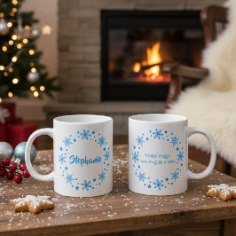 Winter Magic Snowflake Wand Coffe Mugg Jumbo Mugg