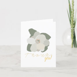 Winter Magnolia Flower Löv Tack Kort