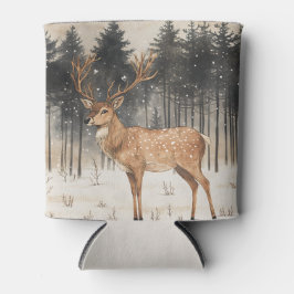 Winter Majesty Stag Winter Scene