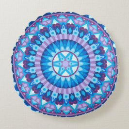 Winter Mandala Round Pillow Rund Kudde