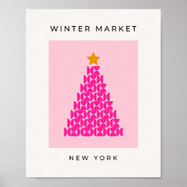 Winter Market 09 Preppy Rosa Julgran Poster