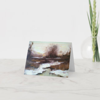 Winter Marsh Note Card Kort
