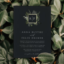 Winter Meadow Monogram | Botaniskt Bröllop