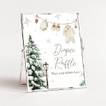 Winter Merry Little Barnkläders Diaper Raffle Poster<br><div class="desc">Gör evenemanget speciellt med den här Barnkläderna Baby Shower med vår söta och underbara utskrivbara Diaper Raffle-skylt med ett vackert Merry Little Shower-tema. Ladda ned,  anpassa och skapa varaktiga minnen med den här perfekten för ditt glada firande! BS981</div>