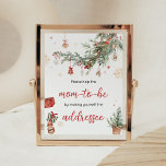 Winter Merry Little jul Kuvert Station Poster<br><div class="desc">Gör evenemanget speciellt med den här julbabyvisaren med vår söta och vackra utskrivbara Station-skylt som innehåller ett vackert tema med Merry Little Shower. Ladda ned,  anpassa och skapa varaktiga minnen med den här perfekten för ditt glada firande! BS983</div>