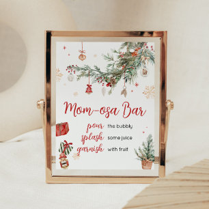 Winter Merry Little jul Mamma Osa Pub Poster