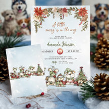 Winter Merry Puppy Baby Shower