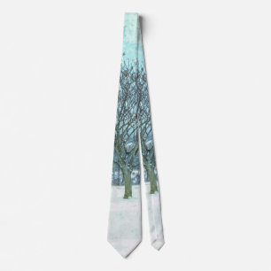 Winter Mimosa Painterly Neck Tie Slips