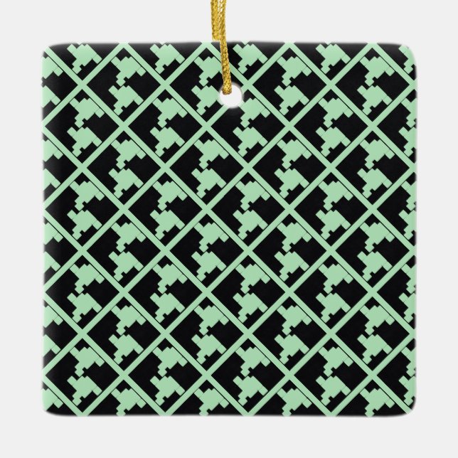 Winter Mint 8 | GOD JUL | m3galleryStudio Julgransprydnad Keramik (Framsida)