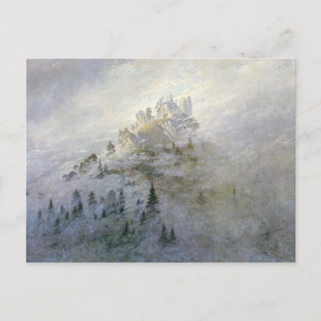 Winter Mist på bergen 1808 Vykort (Framsida)