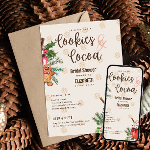 Winter Möhippa Cookies och Cocoa av LeahG Inbjudningar
