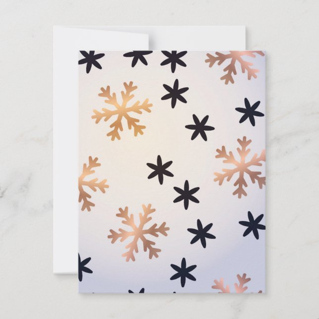 Winter Mönster 12 Anteckningskort (Framsida)