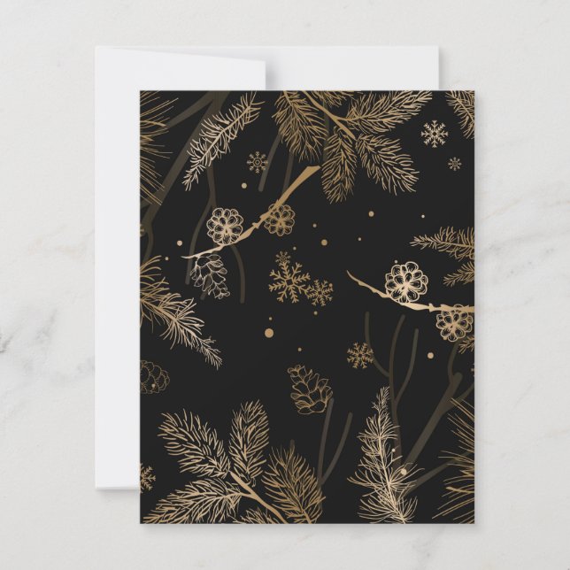 Winter Mönster 3 Anteckningskort (Framsida)