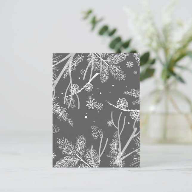 Winter Mönster 4 Vykort (Stående Fram)