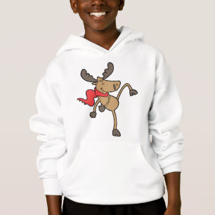 Winter Moose Hoodie T Shirt