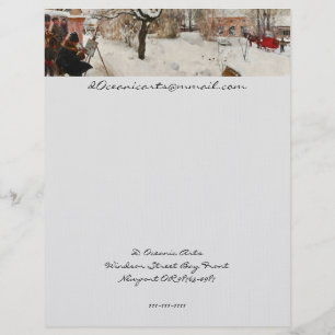 Winter Motif Åsögatan Brevhuvud