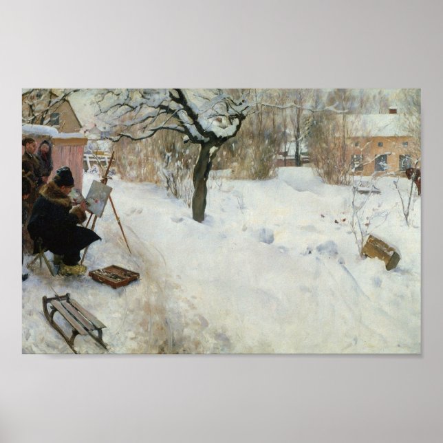 Winter Motif Åsögatan Poster (Framsidan)