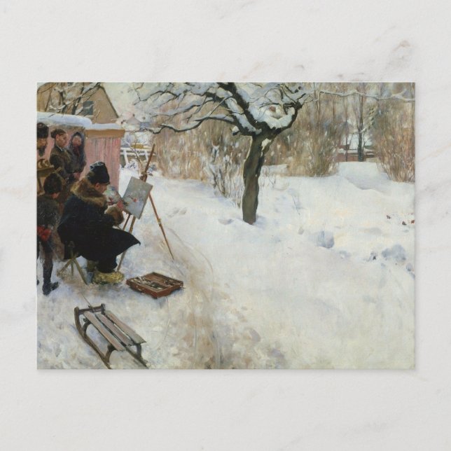 Winter Motif Åsögatan Vykort (Framsida)