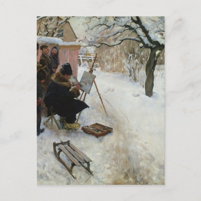 Winter Motif Åsögatan Vykort (Framsida)