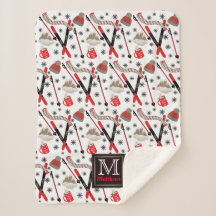 WInter Mountain Ski Resa Theme Mönster Monogram Sh