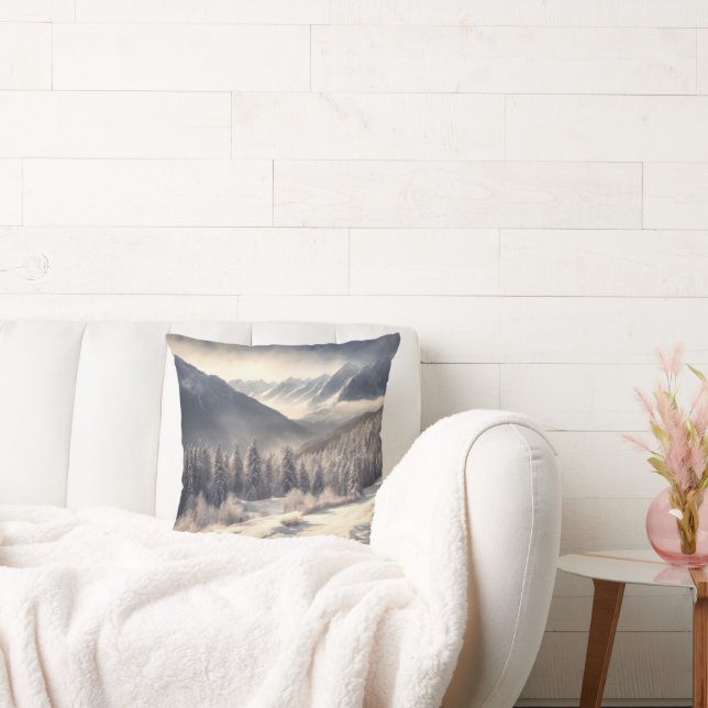 Winter Mountain Valley Kudde (Soffa)