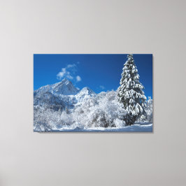 Winter Mountain Wonderland Canvastryck