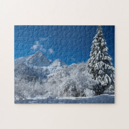 Winter Mountain Wonderland Pussel