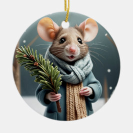 Winter Mouse par Julgran Ornament