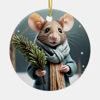 Winter Mouse par Julgran Ornament