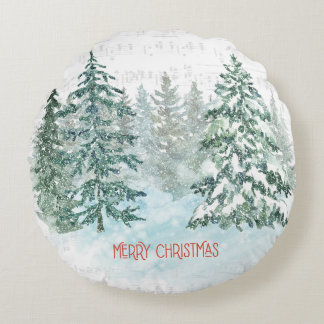 Winter Music Gräs Rund Kudde