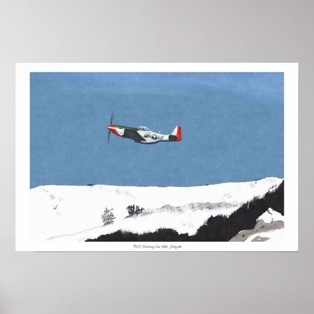 Winter Mustang P51D Poster (Framsidan)
