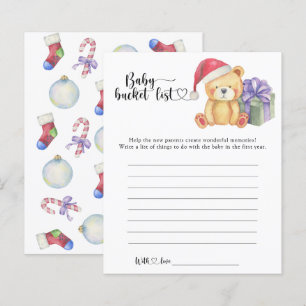 Winter nalle - Baby-bucket-lista