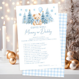 Winter Nalle Balloon Baby Mamma eller pappa Game