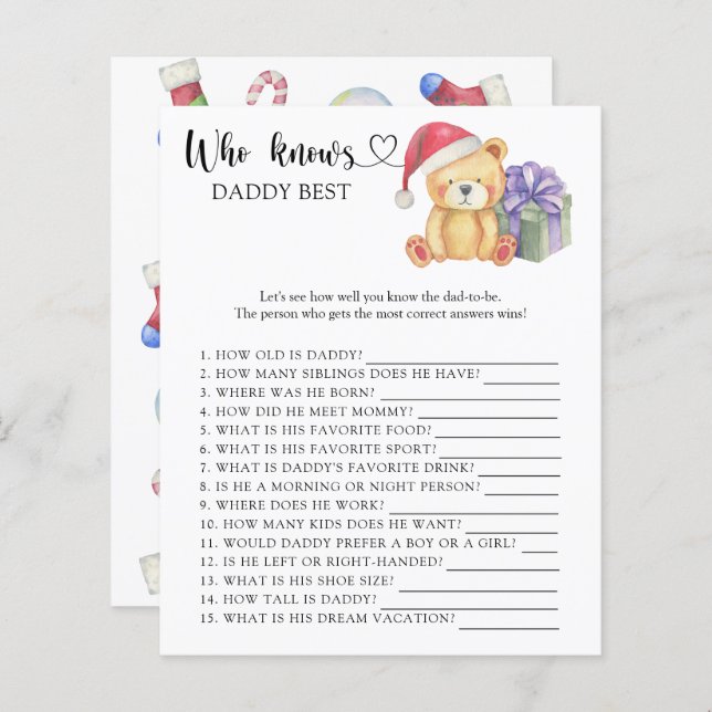 Winter-nallen - Vem vet vad pappa spelar bäst (Fram/baksida)