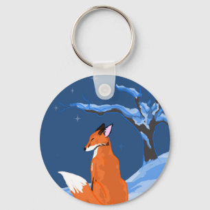 Winter NattFox Nyckelring