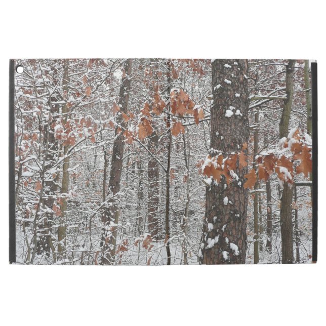 Winter Nature Fotography snö Covered Oak Träd Wint iPad Pro 12.9" Skal (Utsida)