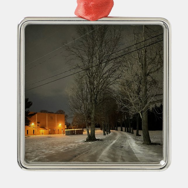 Winter Nght Photo Ornament (Framsidan)