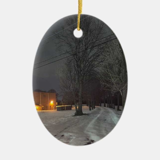 Winter Nght Photo Ornament (Framsidan)
