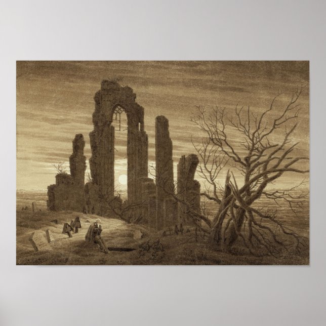 Winter Night Caspar David Friedrich Poster (Framsidan)