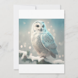 Winter Nights Snowy Uggla , jul T-Shirt Julkort