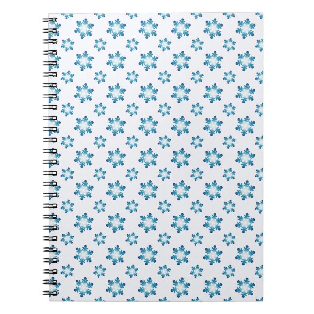 Winter Notebooks with Snowflakes  Anteckningsbok (Framsidan)