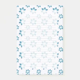 Winter Notepads with Snowflakes  Post-it Block