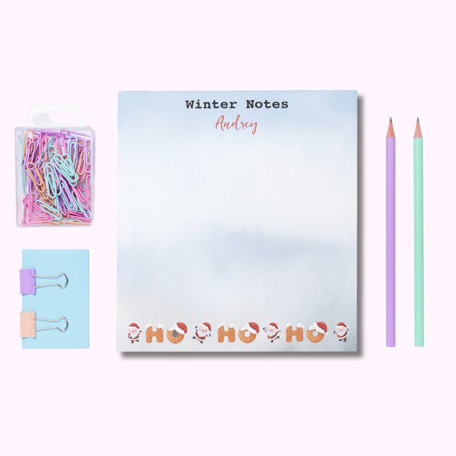 Winter Notes | NAMN | Anteckningsblocket Santa's H Anteckningsblock (Get this 40-page notepad to write your notes with the spirits of Christmas. Buy yours today!)