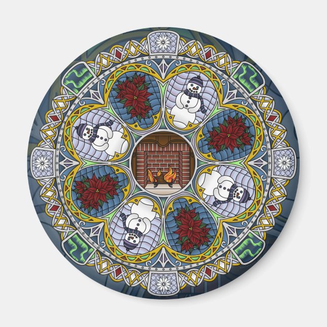 Winter Nouveau Magnet (Framsidan)