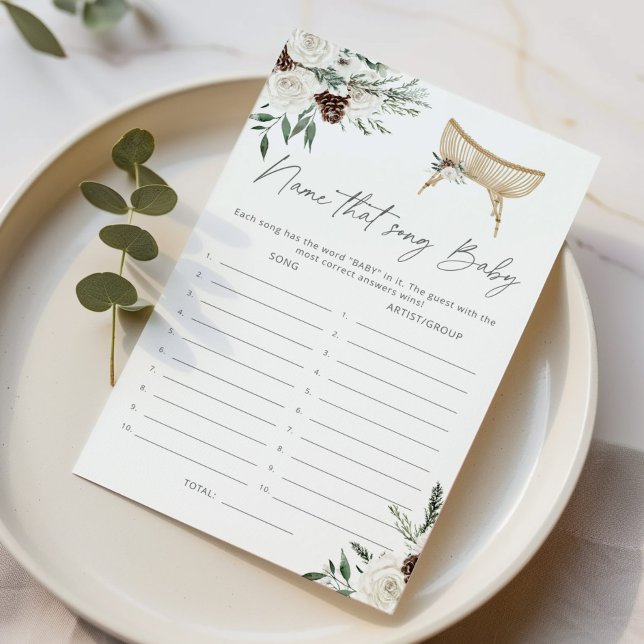 Winter Nursery Namn den där sång babyduschspelet (Skapare uppladdad)