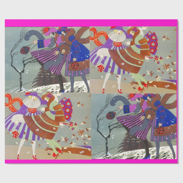 WINTER OCH FALL ART DECO BEAUTY MODE PRESENTPAPPER (Platt)