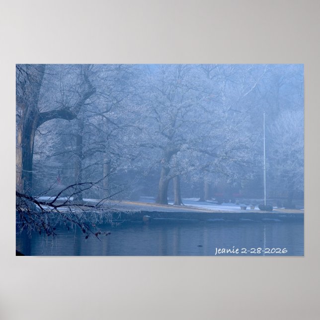 Winter on the river poster (Framsidan)