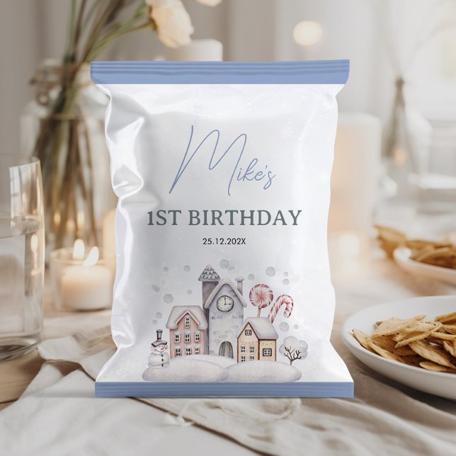 Winter Onederland 1:a födelsedag Chip Bag Wrapper Reklamblad (Skapare uppladdad)